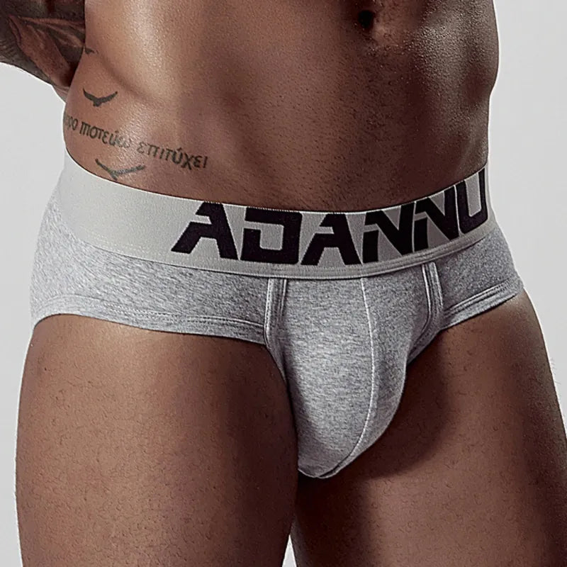 Adannu ADANNU Men's Sexy Low-Rise Brief | 95% Cotton | U-Pouch Seamless