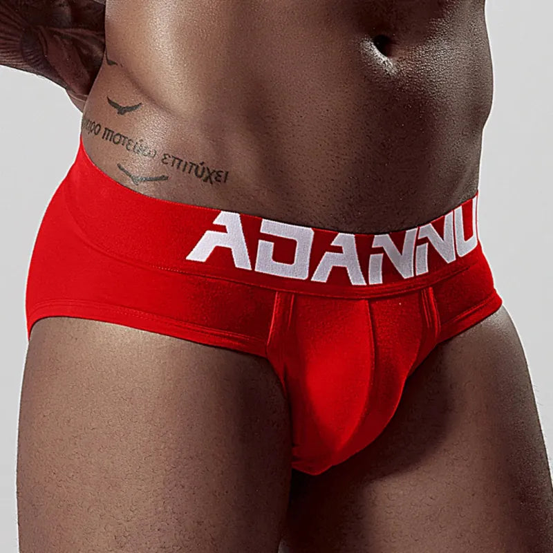 Adannu ADANNU Men's Sexy Low-Rise Brief | 95% Cotton | U-Pouch Seamless
