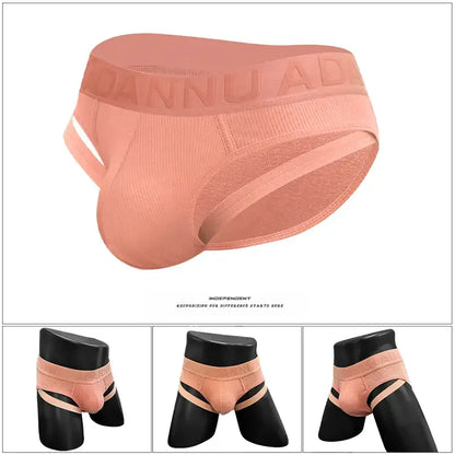 Adannu Adannu Men's Sexy Low-Rise Briefs - Breathable Cotton Underwear