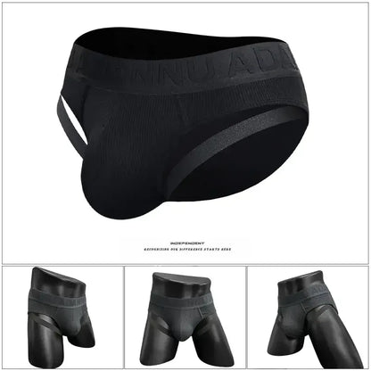 Adannu Adannu Men's Sexy Low-Rise Briefs - Breathable Cotton Underwear