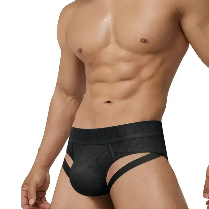 Adannu Adannu Men's Sexy Low-Rise Briefs - Breathable Cotton Underwear