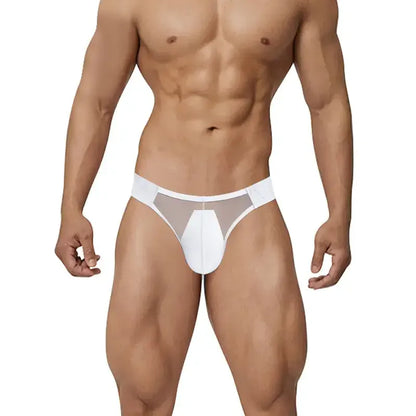 Adannu Adannu Men's Sexy Mesh Briefs with Enhanced Pouch