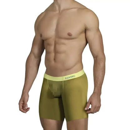 Adannu Adannu Men's Sexy Micro-Elastic Mesh Boxer Shorts
