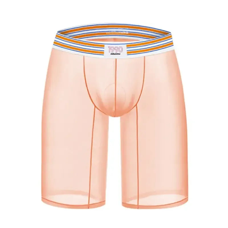 Adannu Adannu Men's Sexy Transparent Quick Dry Breathable Boxer Shorts AD7374