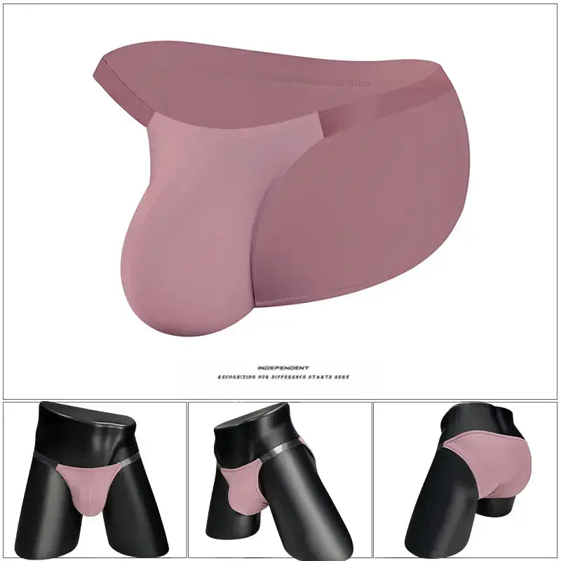 Adannu Adannu Men's U-Shaped Low Waist Briefs in Modal - Transparent Waistband for a Stylish Innerwear Experience
