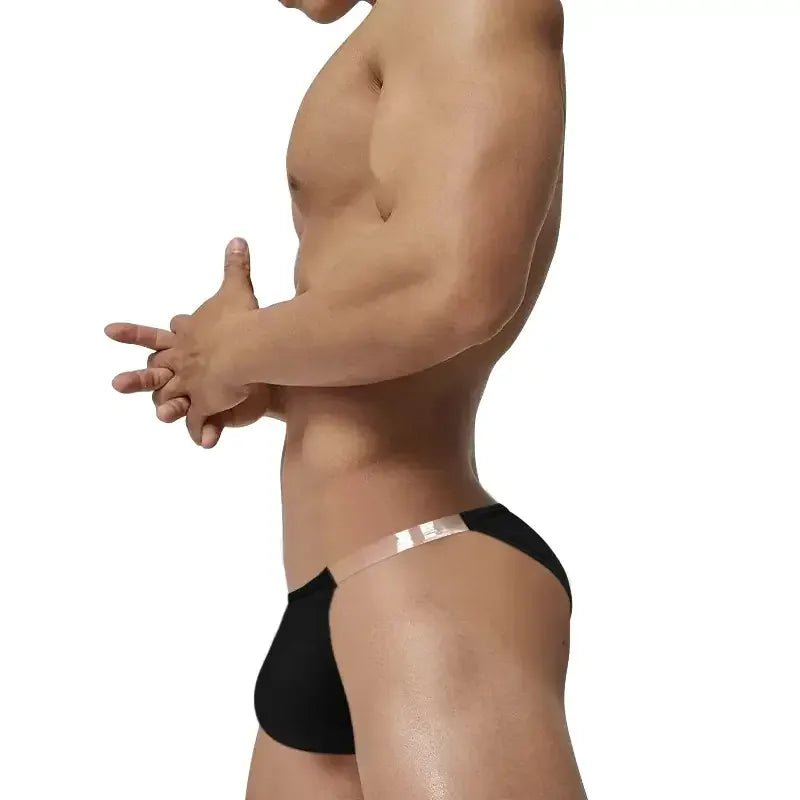 Adannu Adannu Men's U-Shaped Low Waist Briefs in Modal - Transparent Waistband for a Stylish Innerwear Experience