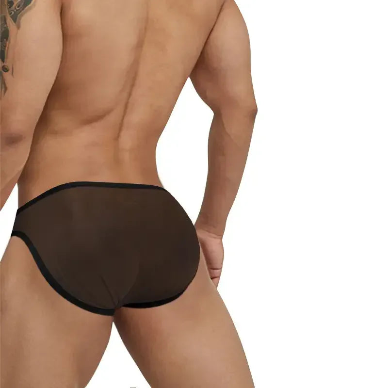 Adannu ADANNU Men's Ultra-Thin 0.01mm Mesh Briefs - Sexy, Micro-Elastic & Soft Fit
