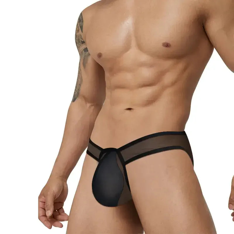 Adannu ADANNU Men's Ultra-Thin 0.01mm Mesh Briefs - Sexy, Micro-Elastic & Soft Fit