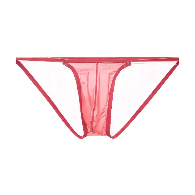 Adannu Adannu Sexy Low-Rise Stretchy High-Cut Mesh Briefs for Men