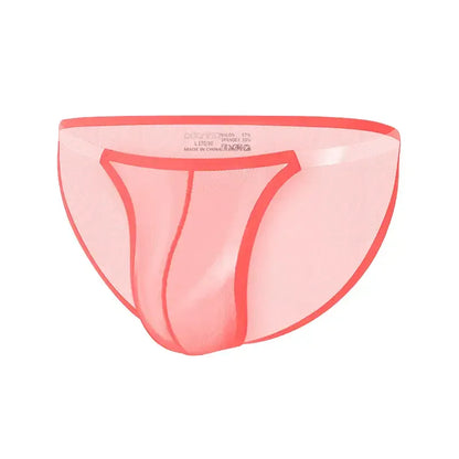 Adannu Adannu Sexy Low-Rise Stretchy High-Cut Mesh Briefs for Men
