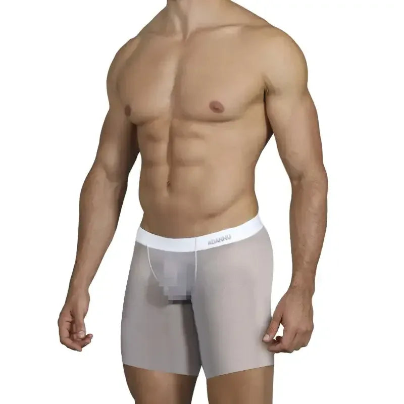 Adannu Adannu Transparent Sports Long Rod Boxer Shorts