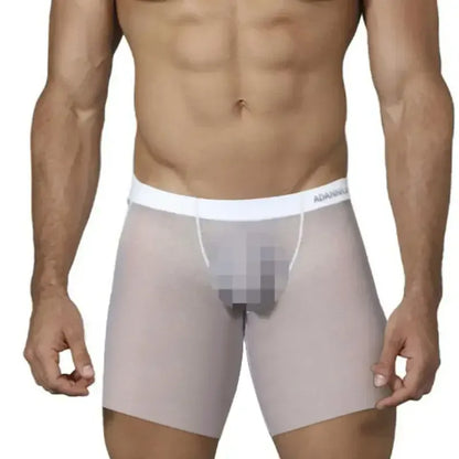 Adannu Adannu Transparent Sports Long Rod Boxer Shorts