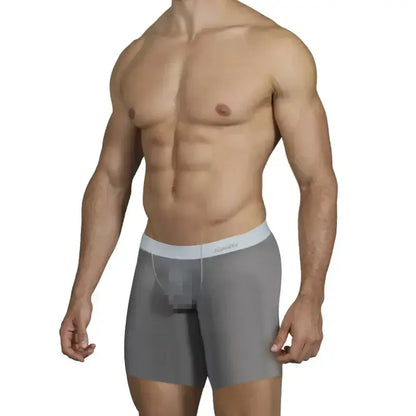 Adannu Adannu Transparent Sports Long Rod Boxer Shorts