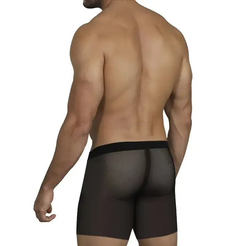 Adannu Adannu Transparent Sports Long Rod Boxer Shorts