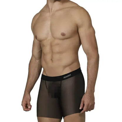Adannu Adannu Transparent Sports Long Rod Boxer Shorts