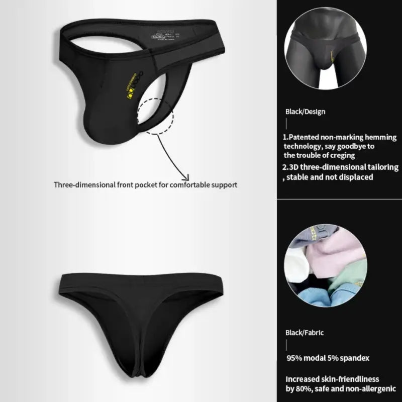 Adannu Bikini Brief Men's Modal Bikini Brief – Ultra-Soft No-Mark Low-Rise Underwear | Undies for Men