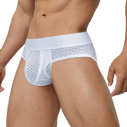 Adannu Briefs ADANNU Men's Mesh Brief AD309 | 60% Nylon 35% Cotton | Raised Pouch