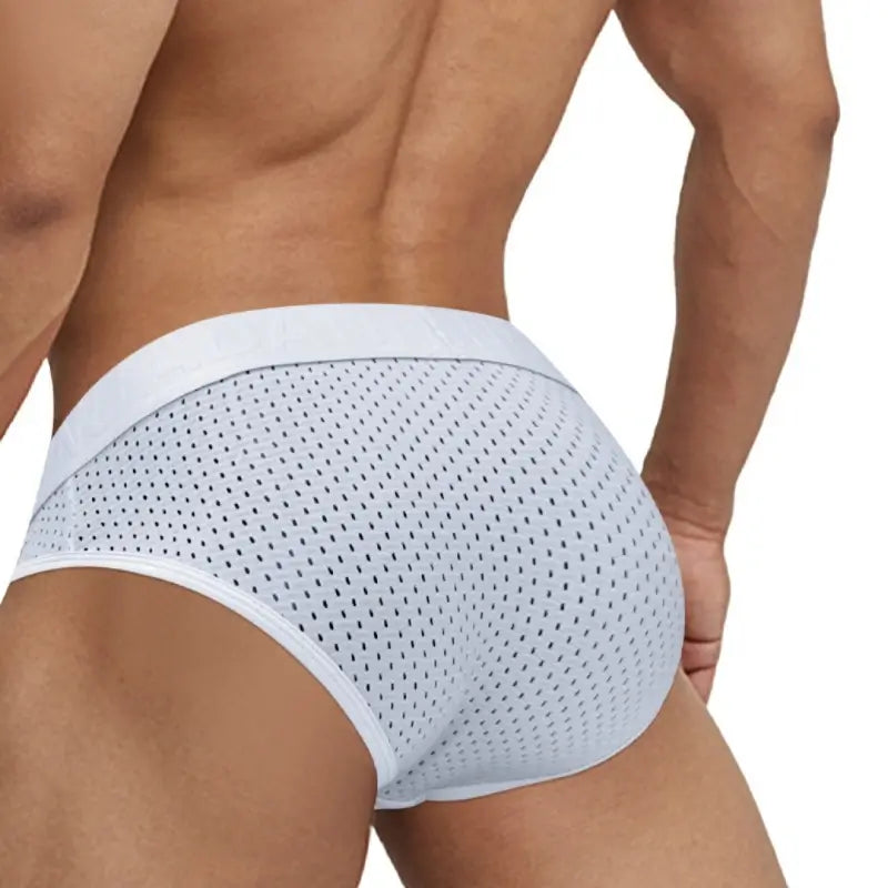 Adannu Briefs ADANNU Men's Mesh Brief AD309 | 60% Nylon 35% Cotton | Raised Pouch