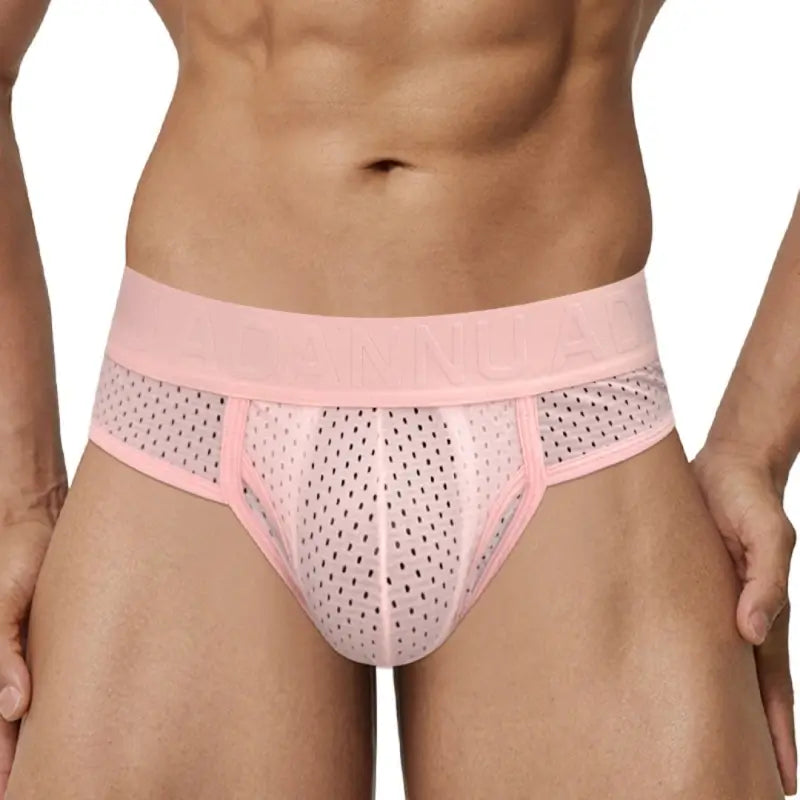 Adannu Briefs ADANNU Men's Mesh Brief AD309 | 60% Nylon 35% Cotton | Raised Pouch