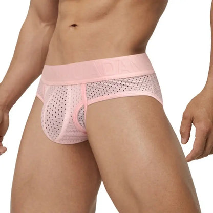Adannu Briefs ADANNU Men's Mesh Brief AD309 | 60% Nylon 35% Cotton | Raised Pouch