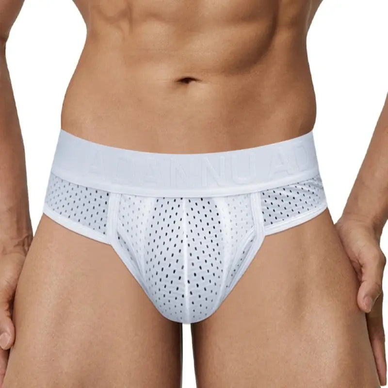 Adannu Briefs ADANNU Men's Mesh Brief AD309 | 60% Nylon 35% Cotton | Raised Pouch