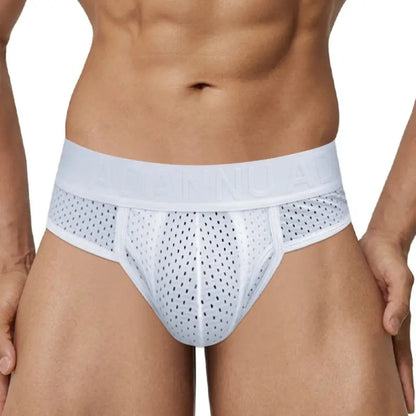 Adannu Briefs ADANNU Men's Mesh Brief AD309 | 60% Nylon 35% Cotton | Raised Pouch
