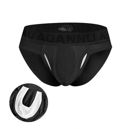 Adannu Briefs ADANNU Men's Mesh Brief AD309 | 60% Nylon 35% Cotton | Raised Pouch
