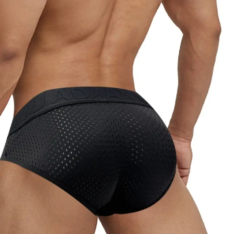 Adannu Briefs ADANNU Men's Mesh Brief AD309 | 60% Nylon 35% Cotton | Raised Pouch