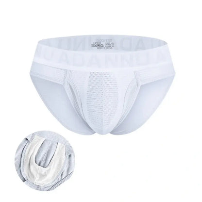Adannu Briefs ADANNU Men's Mesh Brief AD309 | 60% Nylon 35% Cotton | Raised Pouch