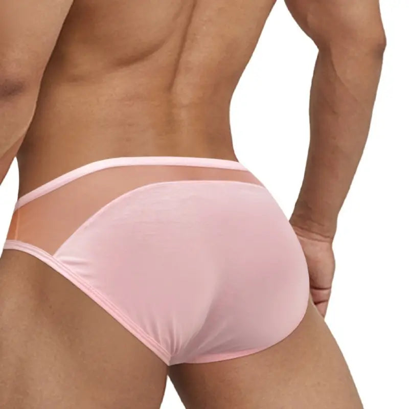Adannu Briefs Men's 3-Panel Splice Brief | Low Rise | Skin-Friendly | Sexy Party Underwear