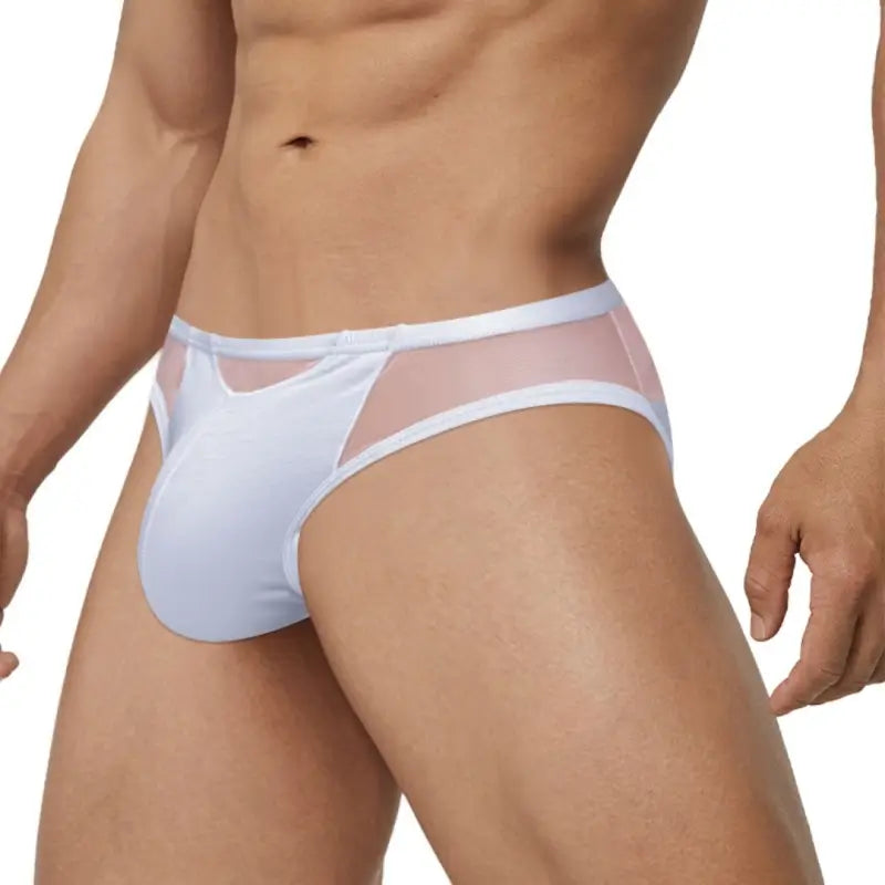 Adannu Briefs Men's 3-Panel Splice Brief | Low Rise | Skin-Friendly | Sexy Party Underwear
