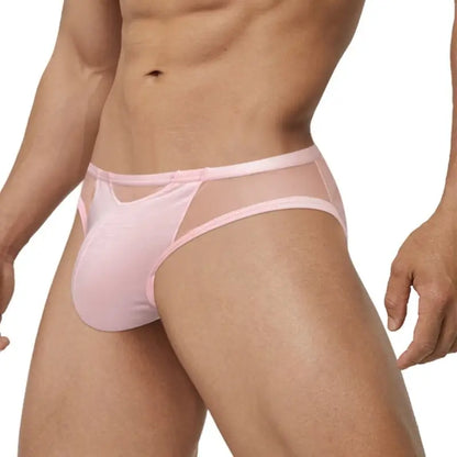 Adannu Briefs Men's 3-Panel Splice Brief | Low Rise | Skin-Friendly | Sexy Party Underwear
