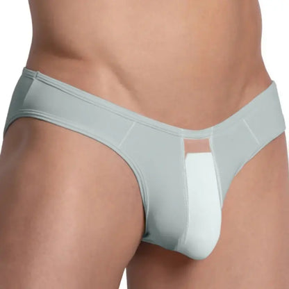 Adannu Briefs Men's Mesh Splice Modal Mesh Brief