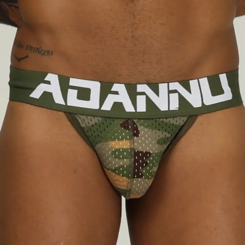 Adannu Jockstrap Men's Jockstrap - Camo U-Pouch Breathable Mesh