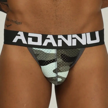 Adannu Jockstrap Men's Jockstrap - Camo U-Pouch Breathable Mesh