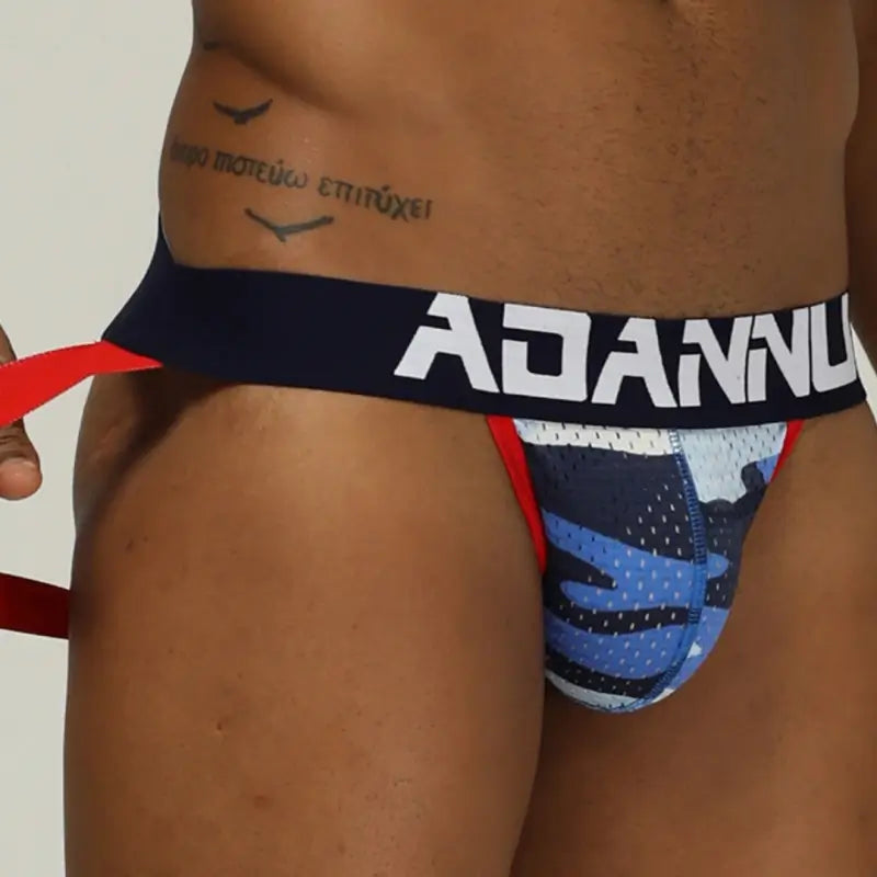 Adannu Jockstrap Men's Jockstrap - Camo U-Pouch Breathable Mesh