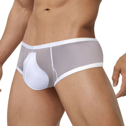 Adannu Trunk Men's Ultra-Lightweight Mesh Trunk | Breathable No-Waistband Underwear with Contoured Pouch
