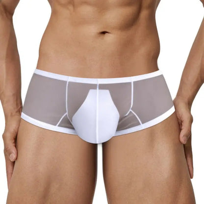 Adannu Trunk Men's Ultra-Lightweight Mesh Trunk | Breathable No-Waistband Underwear with Contoured Pouch