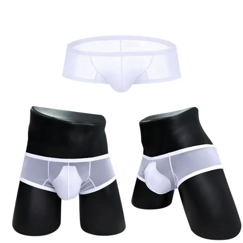 Adannu Trunk Men's Ultra-Lightweight Mesh Trunk | Breathable No-Waistband Underwear with Contoured Pouch