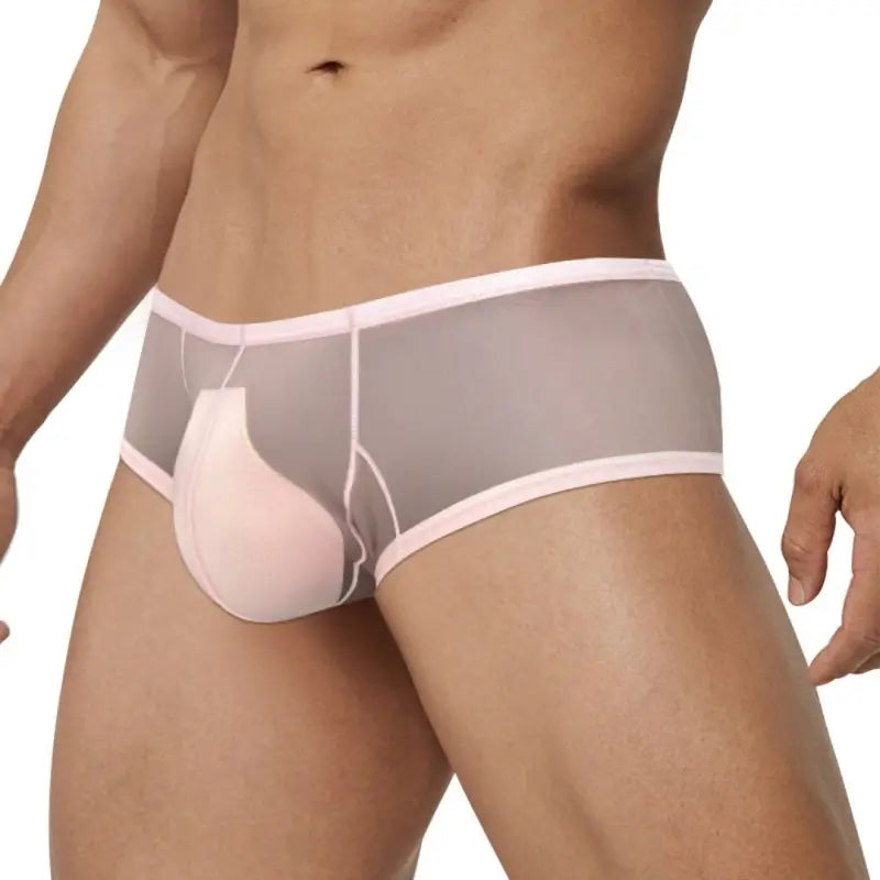 Adannu Trunk Men's Ultra-Lightweight Mesh Trunk | Breathable No-Waistband Underwear with Contoured Pouch