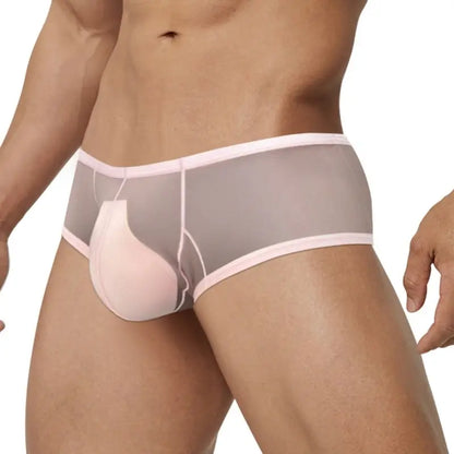 Adannu Trunk Men's Ultra-Lightweight Mesh Trunk | Breathable No-Waistband Underwear with Contoured Pouch