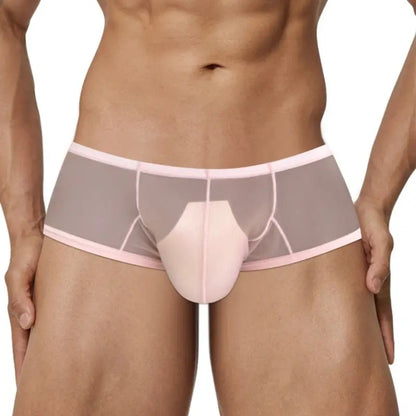 Adannu Trunk Men's Ultra-Lightweight Mesh Trunk | Breathable No-Waistband Underwear with Contoured Pouch