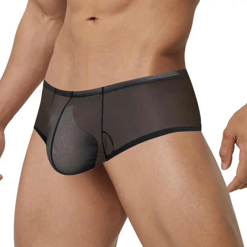 Adannu Trunk Men's Ultra-Lightweight Mesh Trunk | Breathable No-Waistband Underwear with Contoured Pouch
