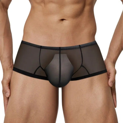 Adannu Trunk Men's Ultra-Lightweight Mesh Trunk | Breathable No-Waistband Underwear with Contoured Pouch