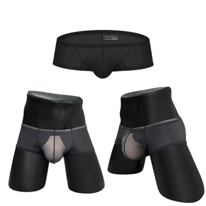Adannu Trunk Men's Ultra-Lightweight Mesh Trunk | Breathable No-Waistband Underwear with Contoured Pouch