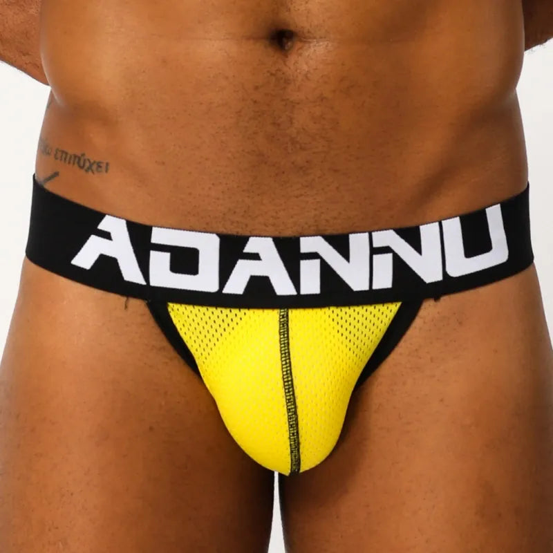 Adannu Underwear ADANNU Men's Sexy Jockstrap AD139 | Mesh Breathable Low-Rise