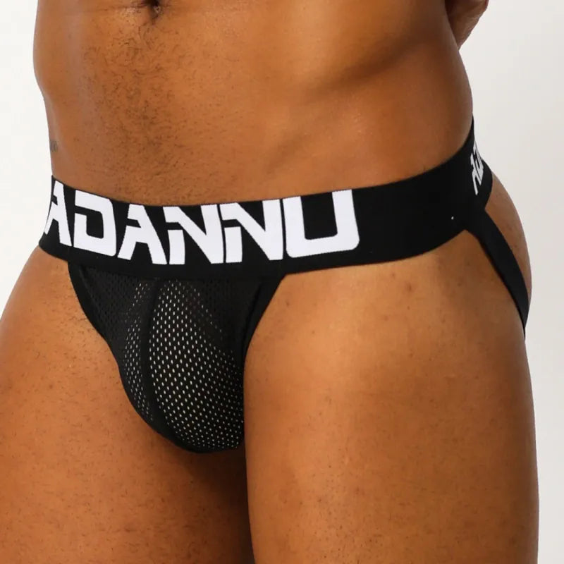 Adannu Underwear ADANNU Men's Sexy Jockstrap AD139 | Mesh Breathable Low-Rise