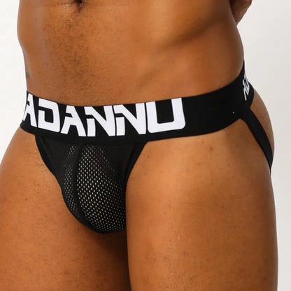 Adannu Underwear ADANNU Men's Sexy Jockstrap AD139 | Mesh Breathable Low-Rise