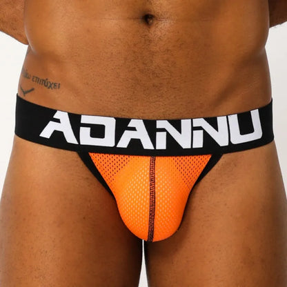 Adannu Underwear ADANNU Men's Sexy Jockstrap AD139 | Mesh Breathable Low-Rise