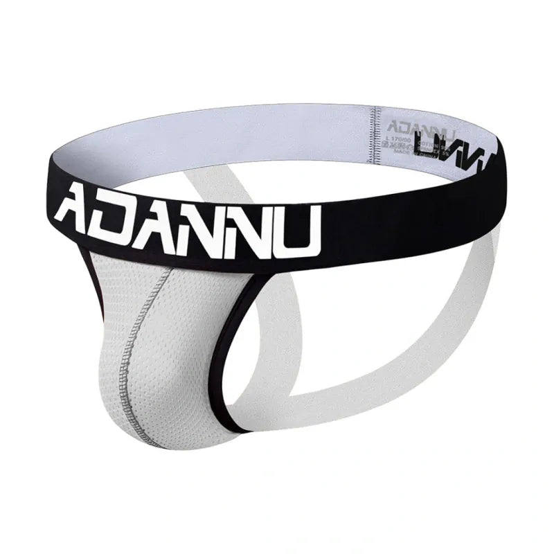 Adannu Underwear ADANNU Men's Sexy Jockstrap AD139 | Mesh Breathable Low-Rise